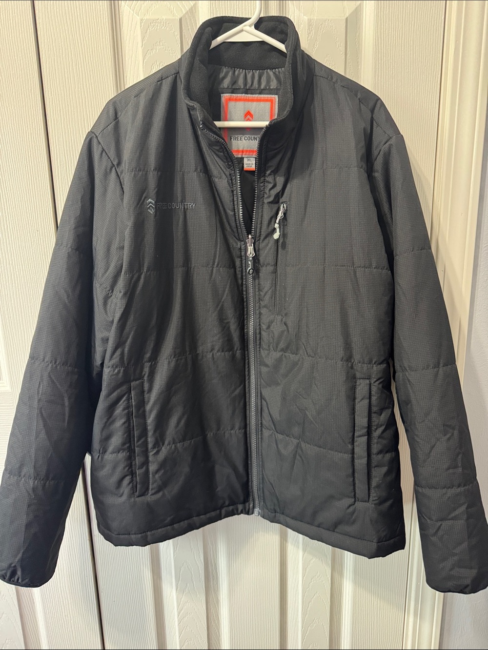 Free Country Men's Black Quilted Puffer Jacket